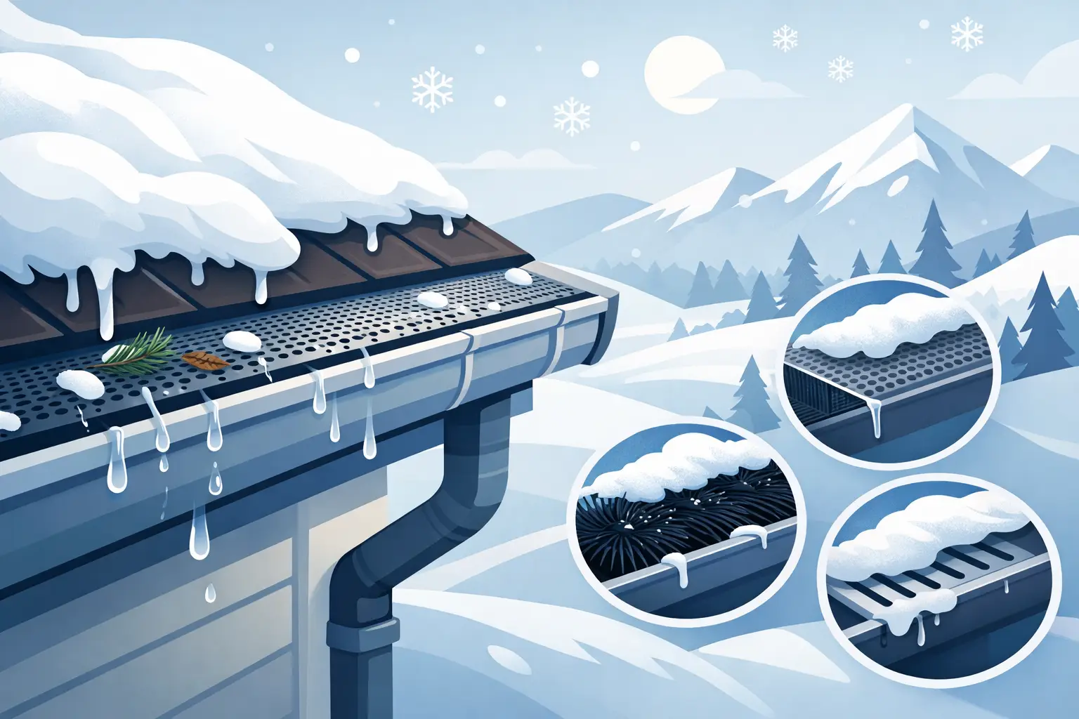 Best Gutter Guards for Snow: What Works
