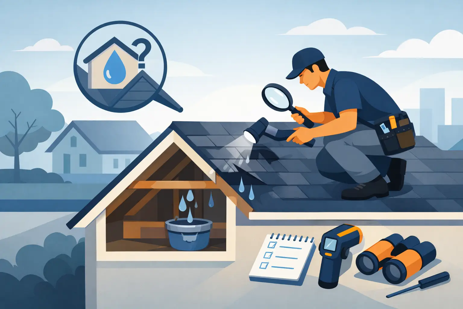 Roof Leak Diagnosis Before Replacement