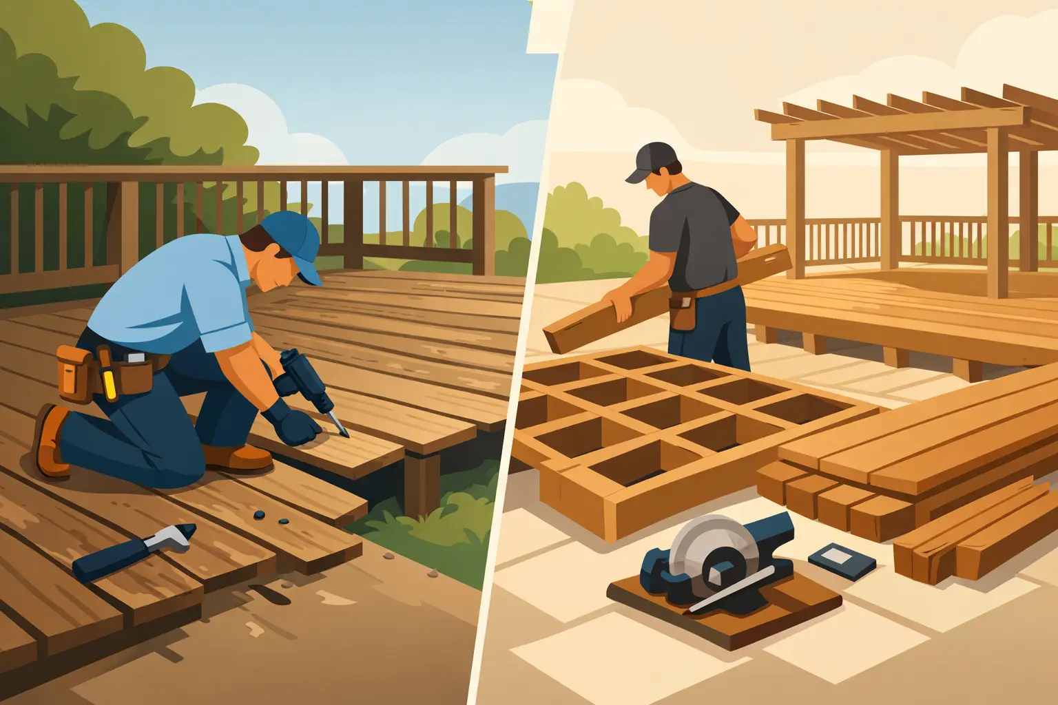 Deck Repair vs Rebuild: What Makes Sense?