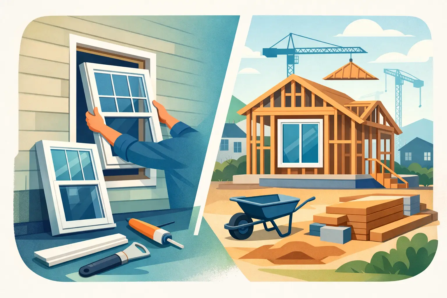 Replacement Windows vs New Construction