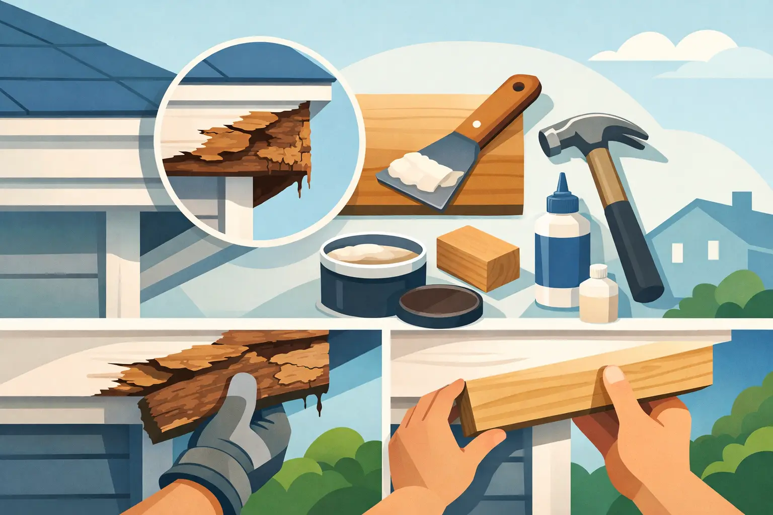 Exterior Carpentry Rot Repair Options