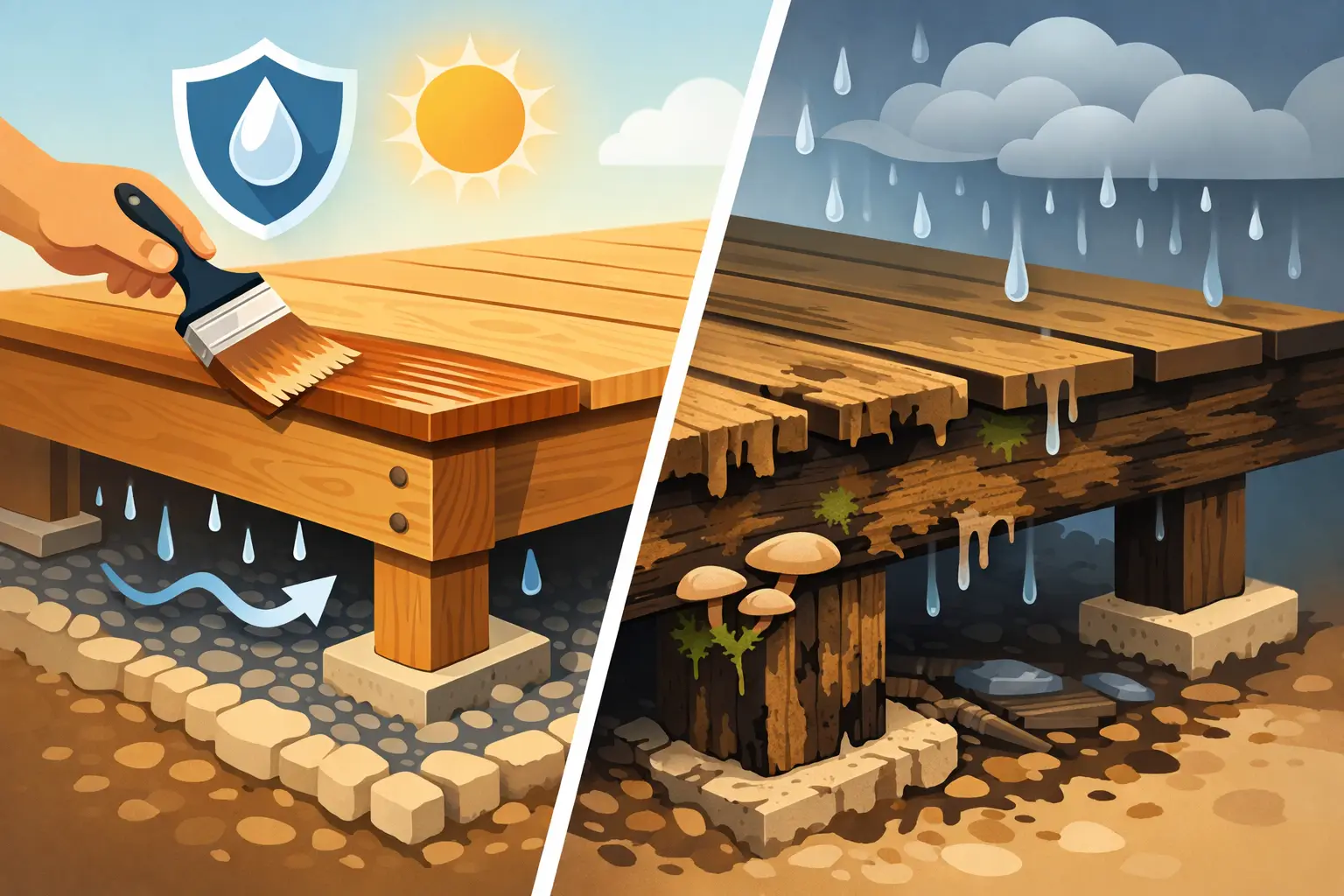 How to Prevent Deck Framing Rot