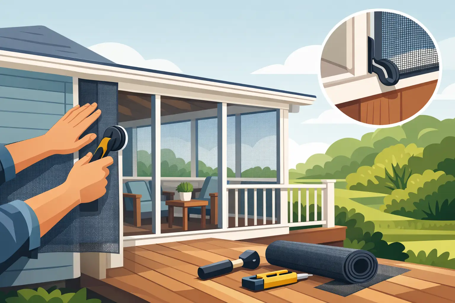 How to Screen In a Porch That Lasts