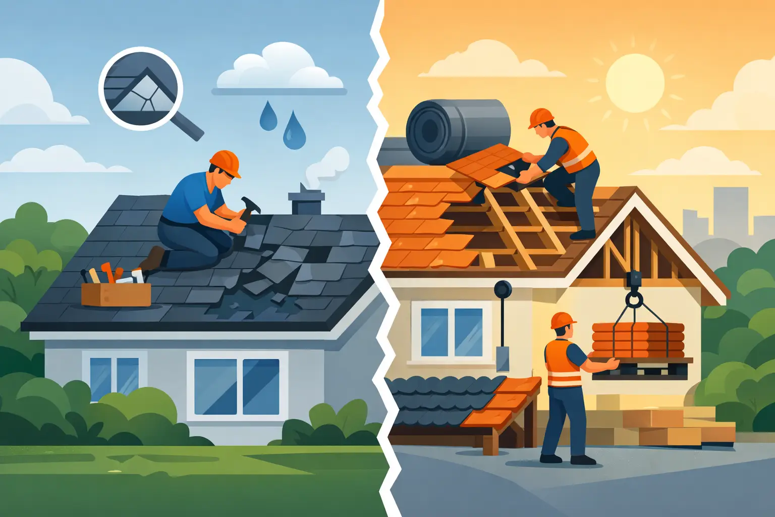 Roof Repair vs Replacement: How to Decide Roof Repair vs Replacement: How to Decide