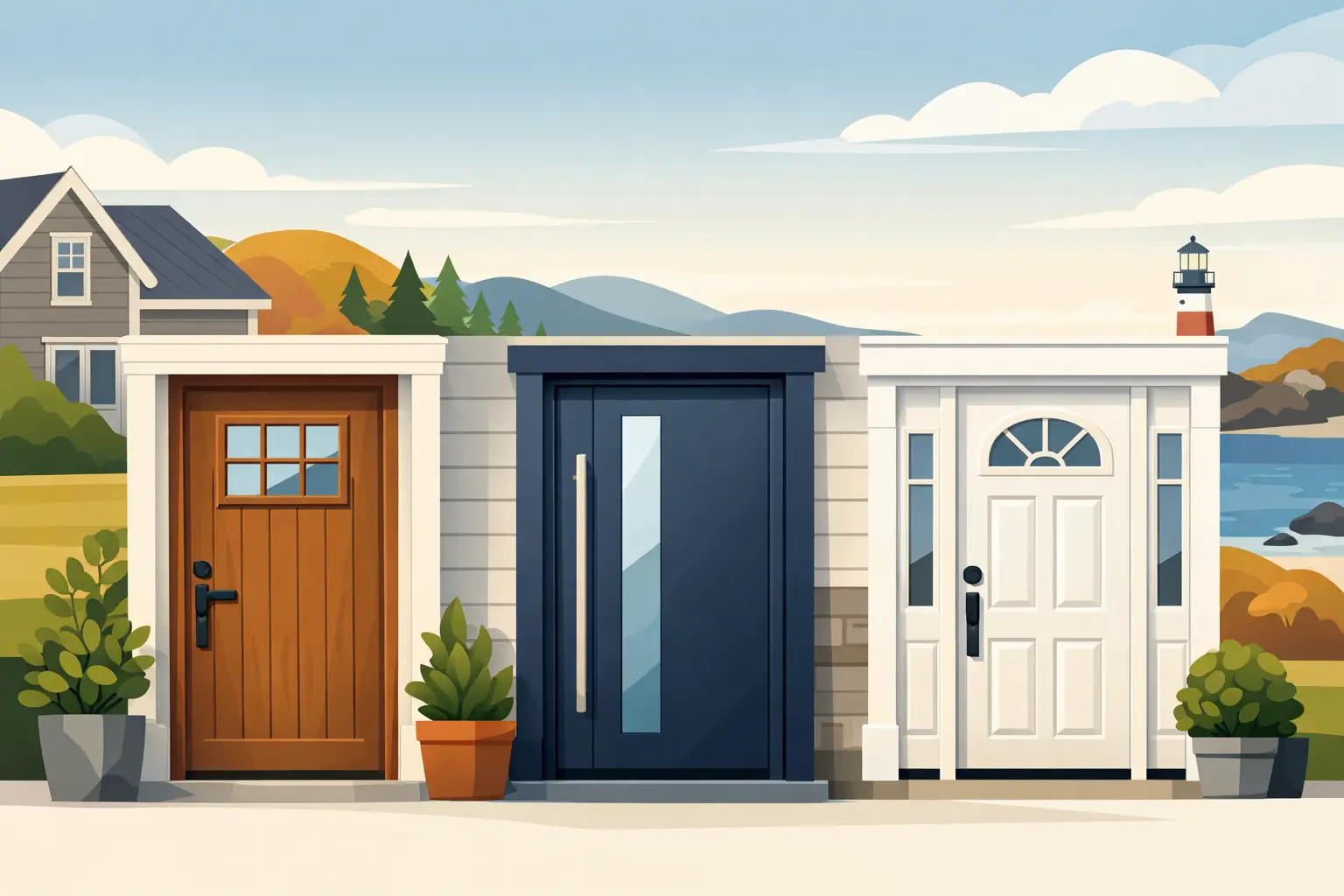 Best Front Door Materials for New England