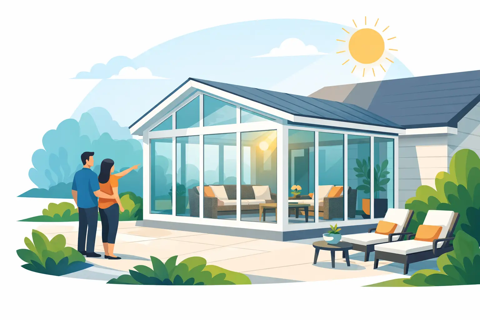 A Sunroom Enclosure Project Example That Works A Sunroom Enclosure Project Example That Works