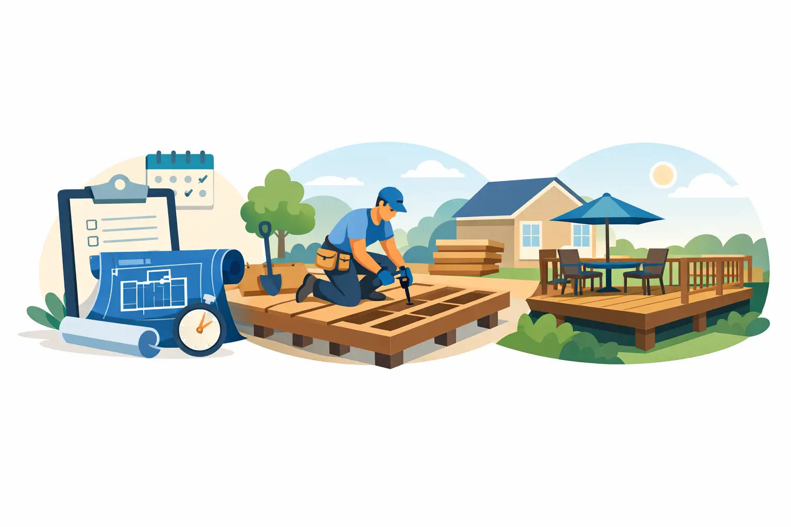 Deck Build Timeline Example for Homeowners Deck Build Timeline Example for Homeowners
