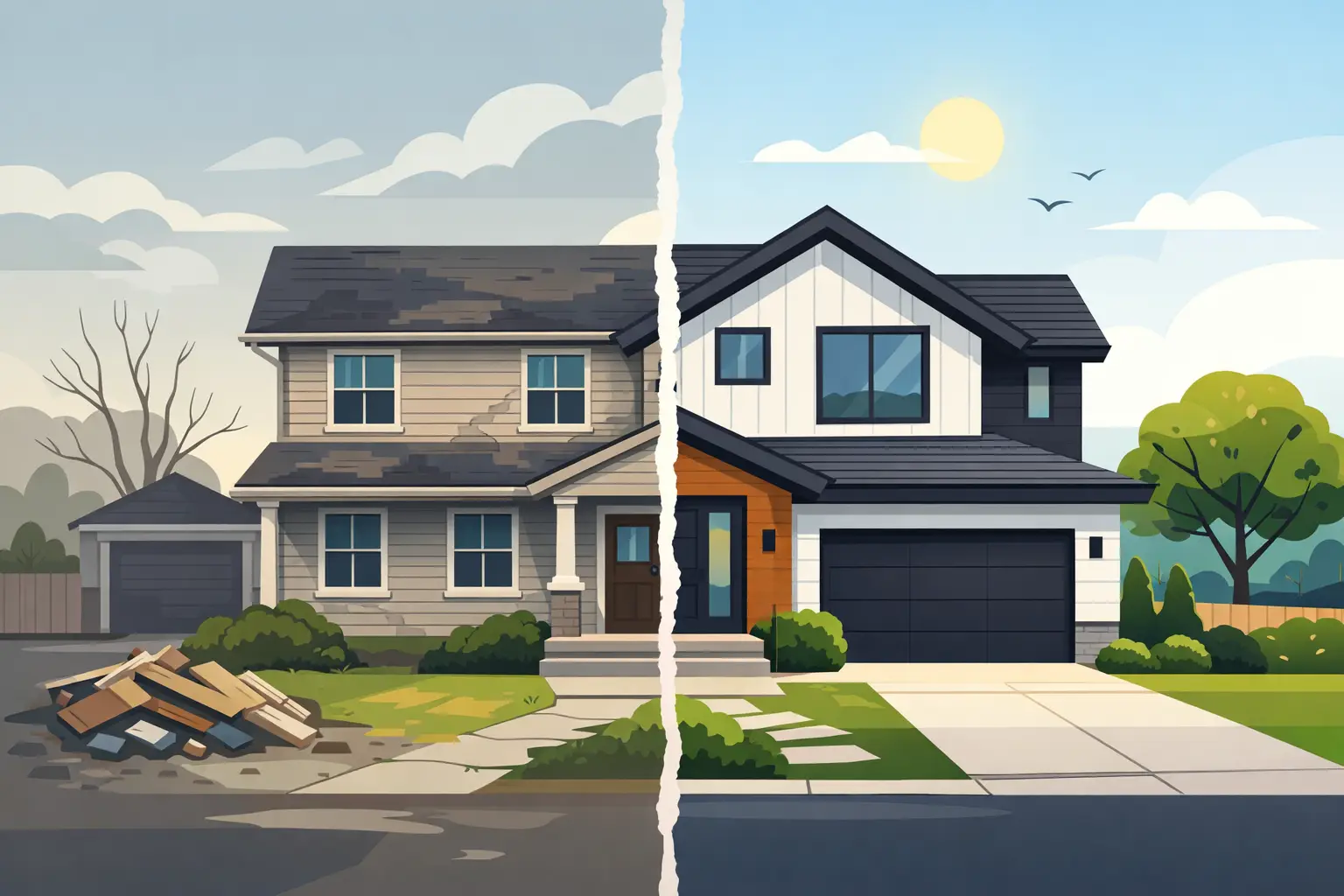 Full Exterior Remodel Before and After: What Changes Full Exterior Remodel Before and After: What Changes