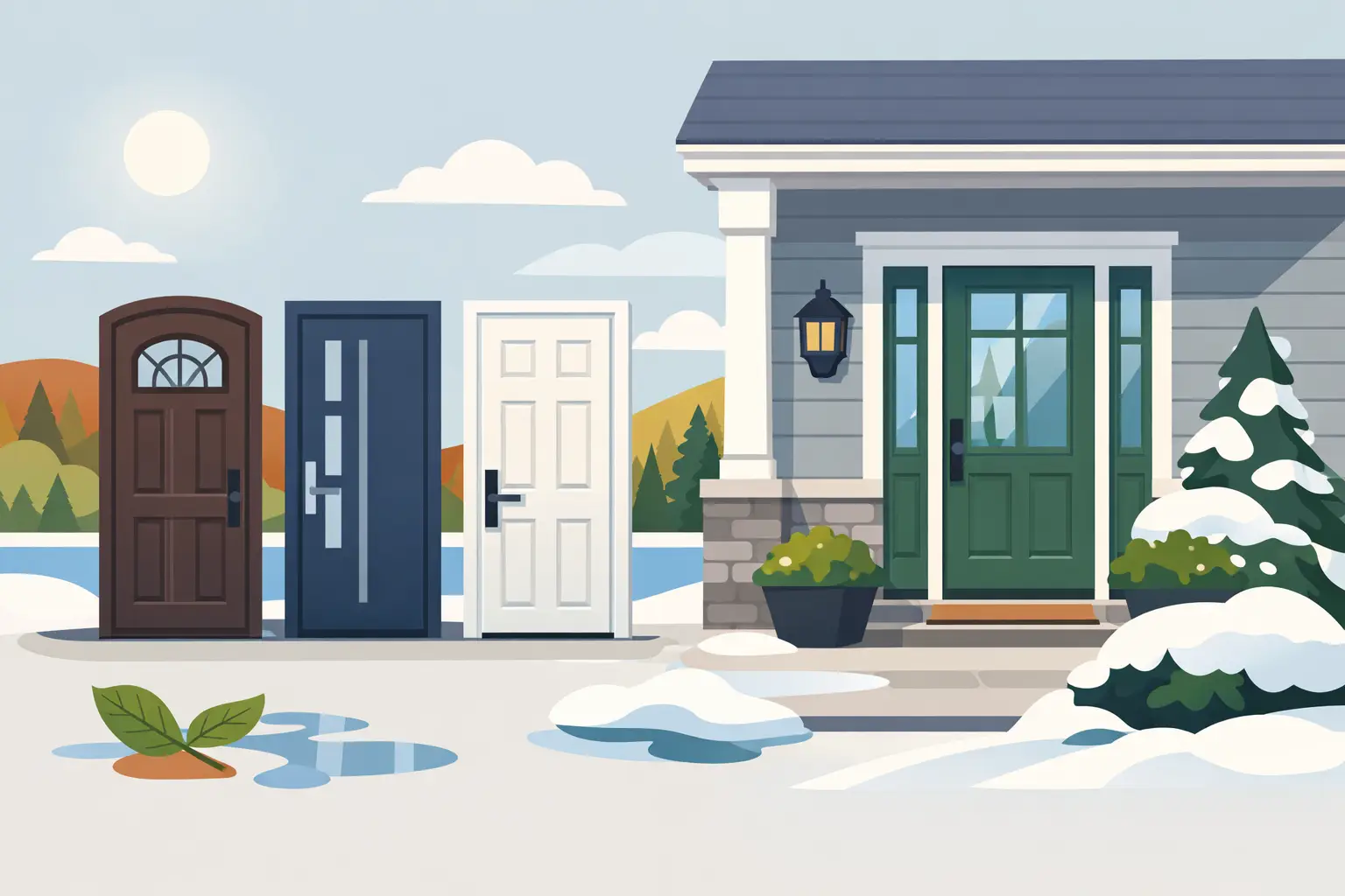 How to Choose Entry Doors That Last in New England