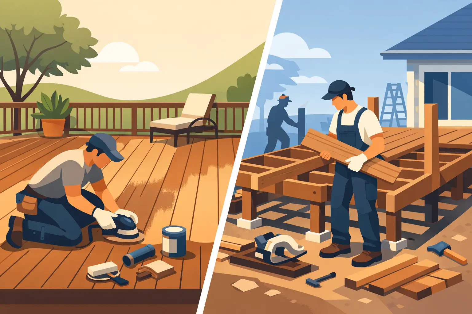 Deck Resurfacing Versus Rebuild Decisions Deck Resurfacing Versus Rebuild Decisions