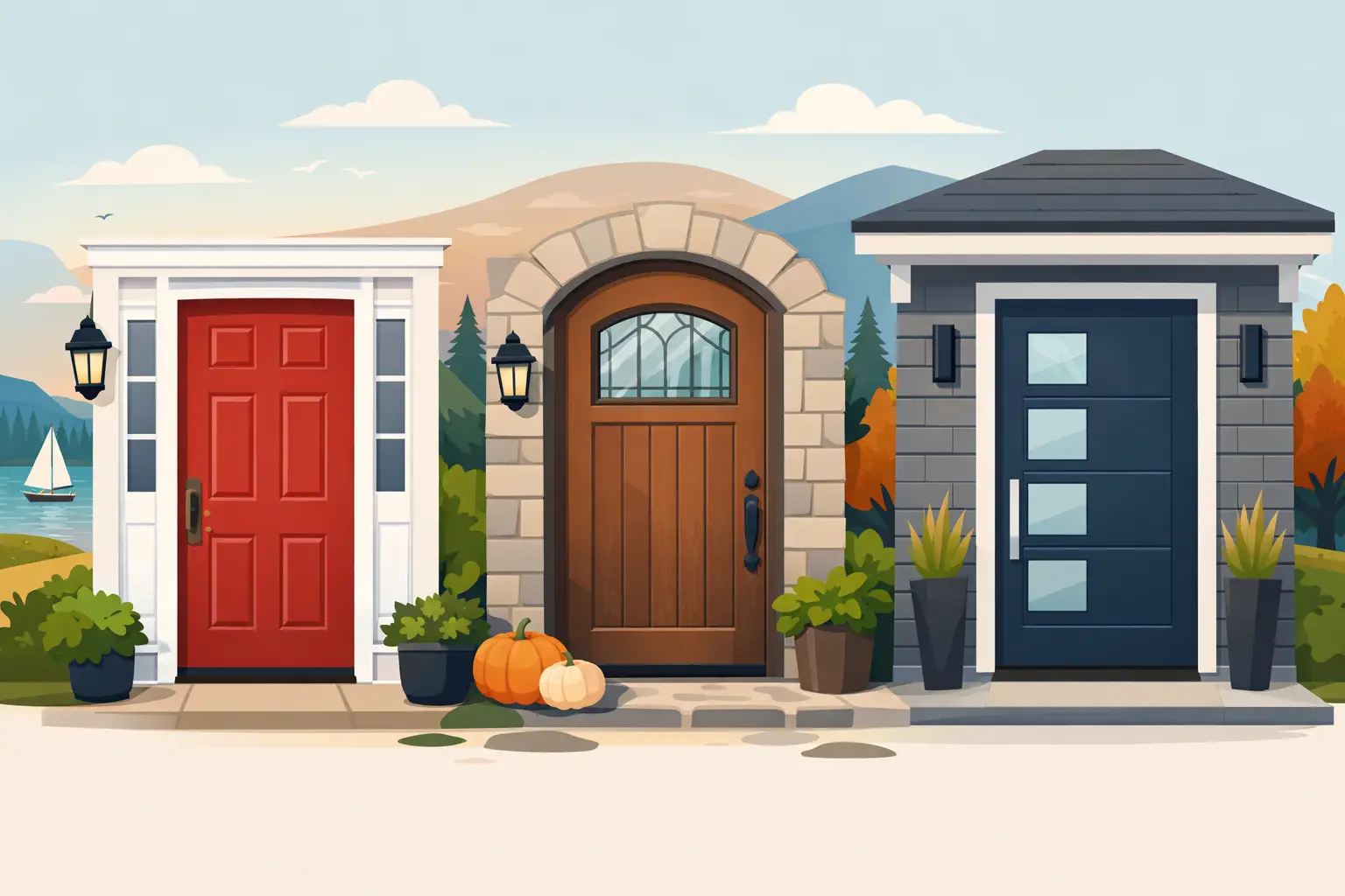 Best Front Entry Door Styles for New England Best Front Entry Door Styles for New England