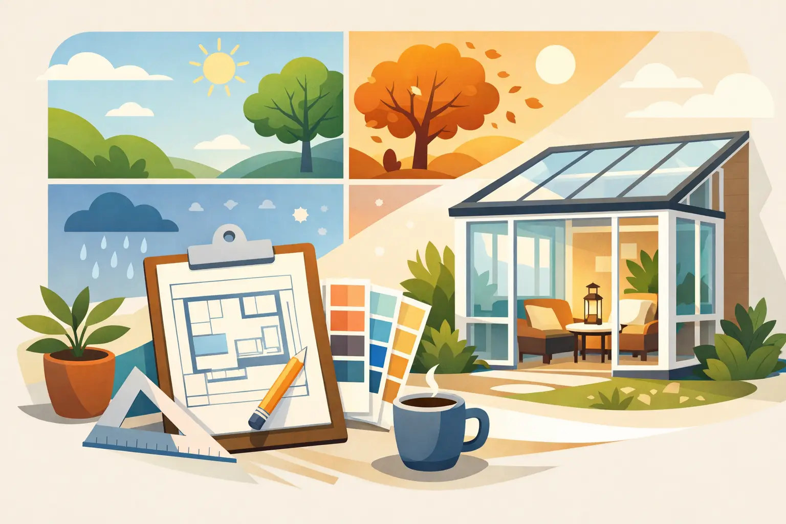How to Plan a Sunroom That Works Year-Round How to Plan a Sunroom That Works Year-Round