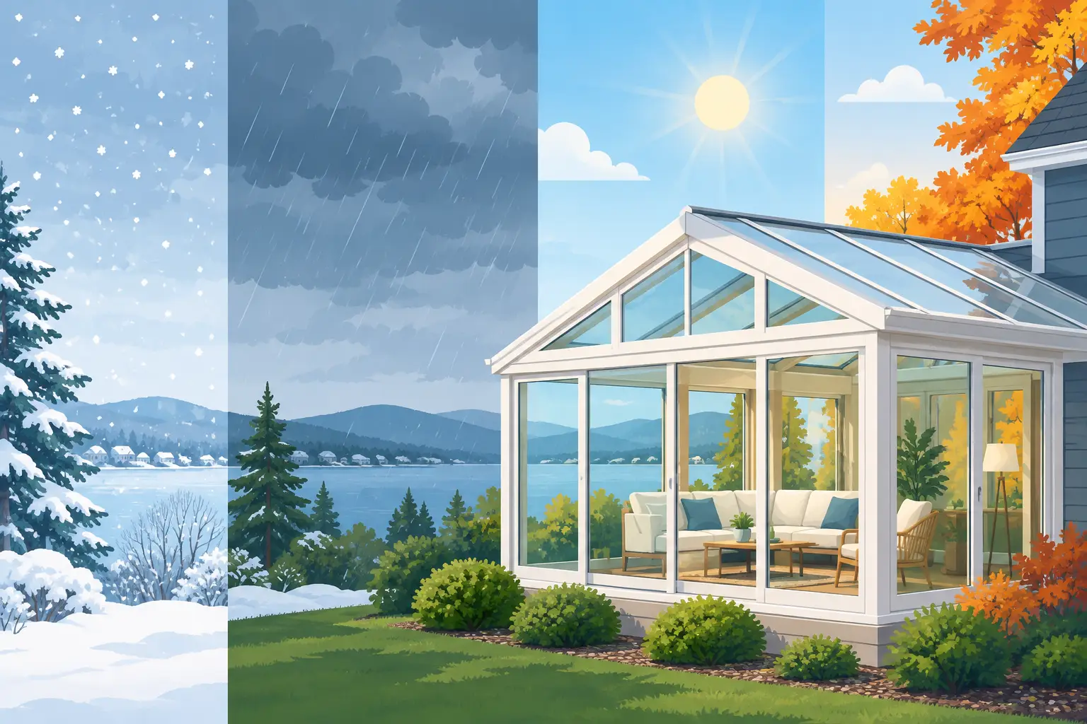 Sunrooms That Work Through New England Weather Sunrooms That Work Through New England Weather