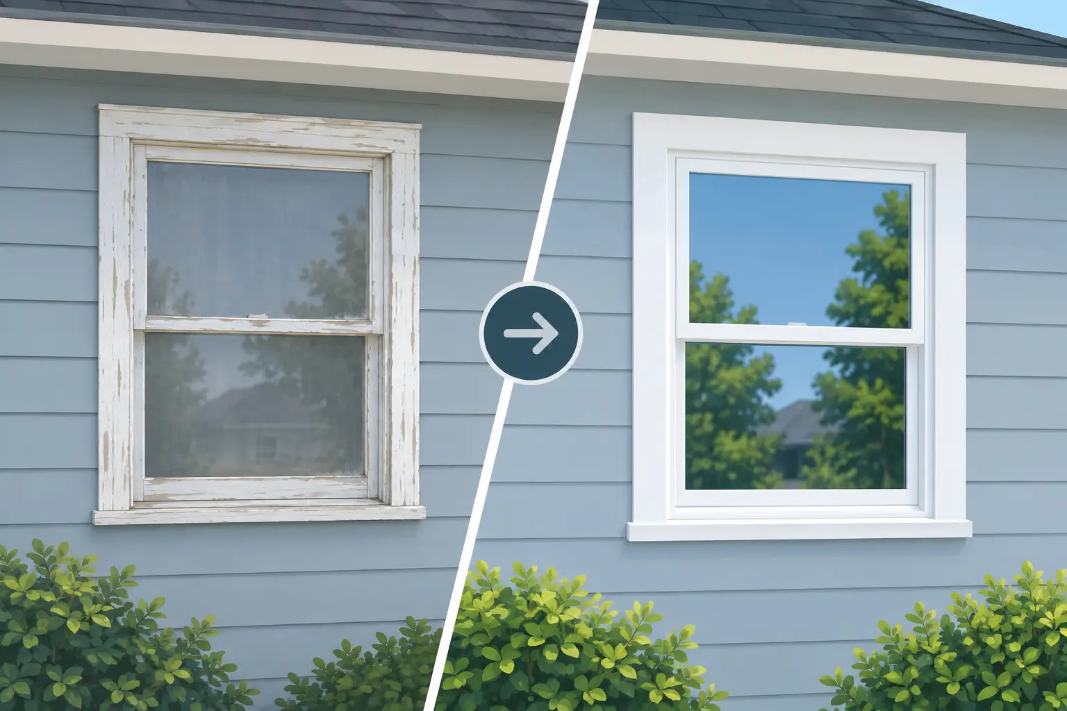 A Window Replacement Before After Example