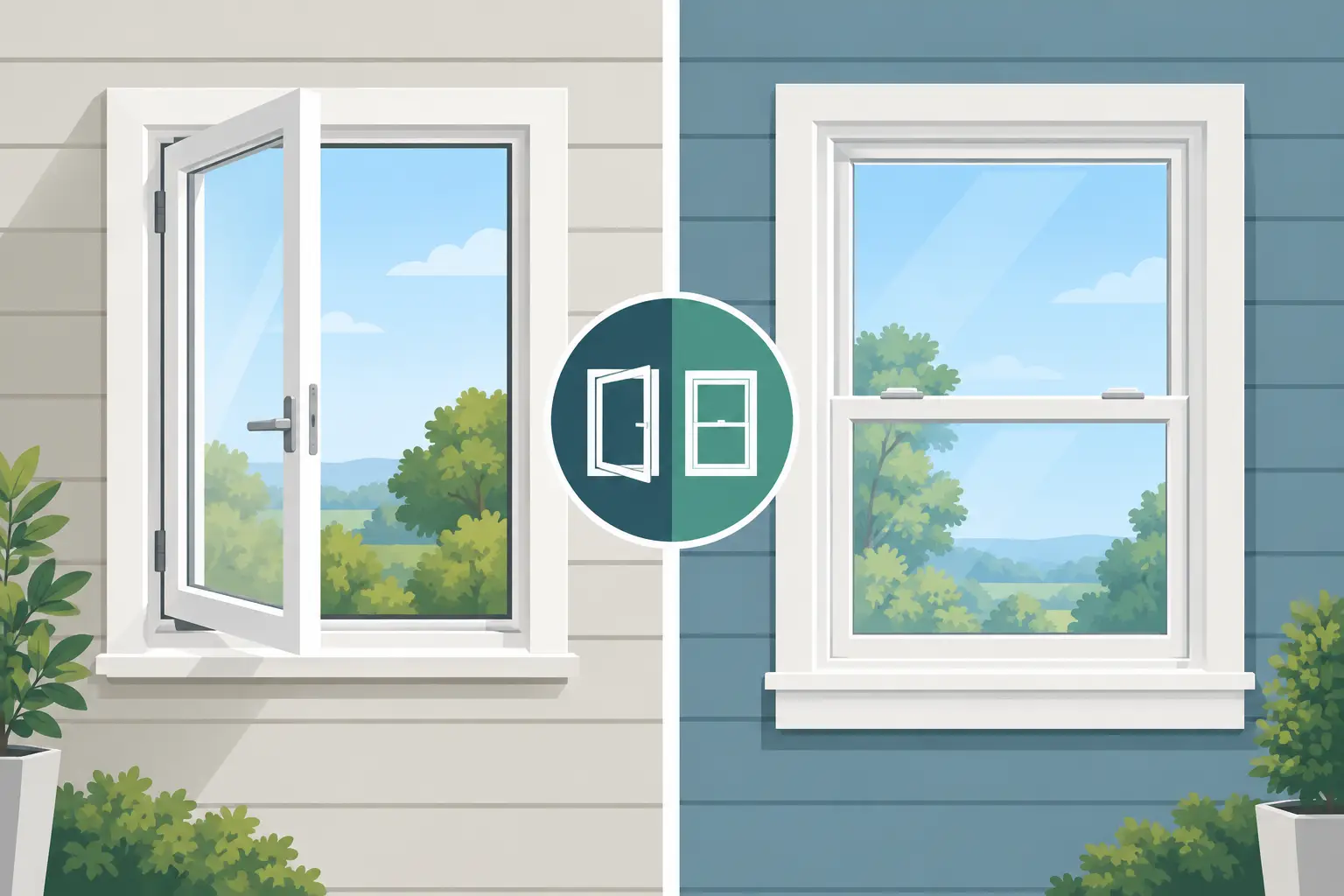 Casement Versus Double Hung: Which Fits Your Home? Casement Versus Double Hung: Which Fits Your Home?