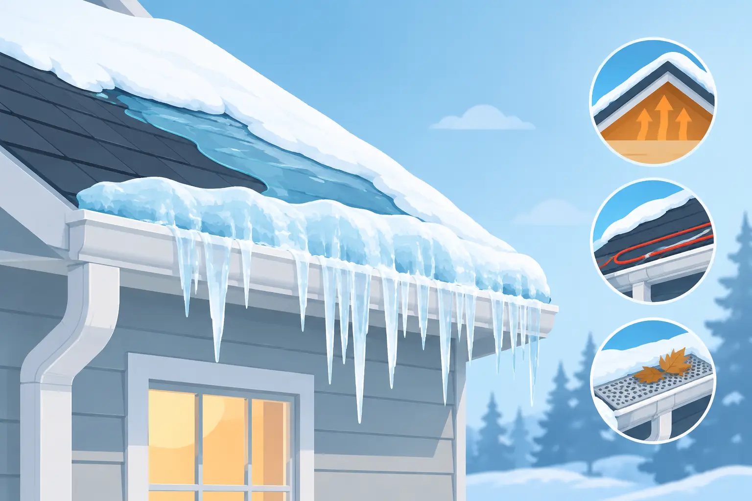 How Ice Dams Form and How to Prevent Damage How Ice Dams Form and How to Prevent Damage